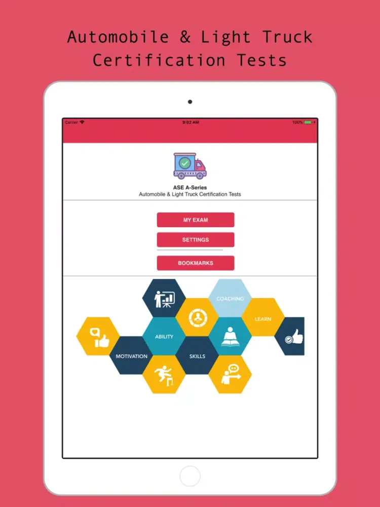 Ảnh chụp màn hình của ASE A-Series Visual Prep iPad 