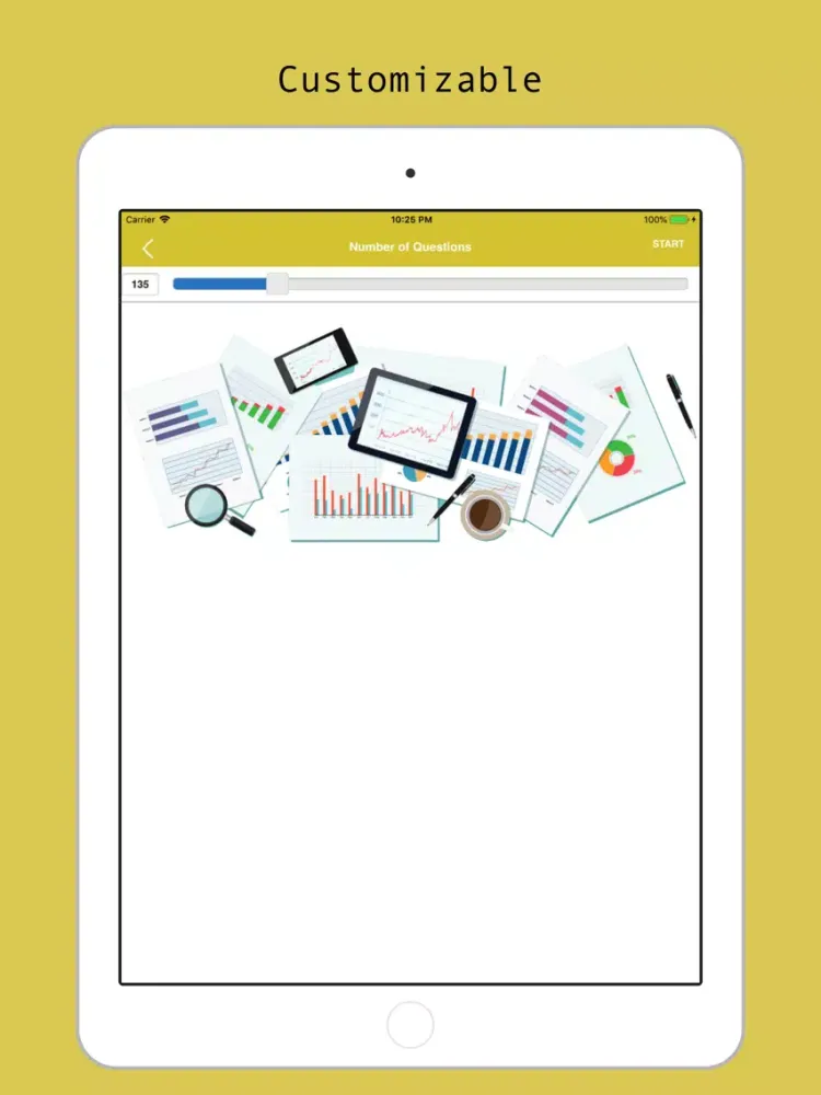 Tangkapan skrin NASM CPT Visual Prep iPad 