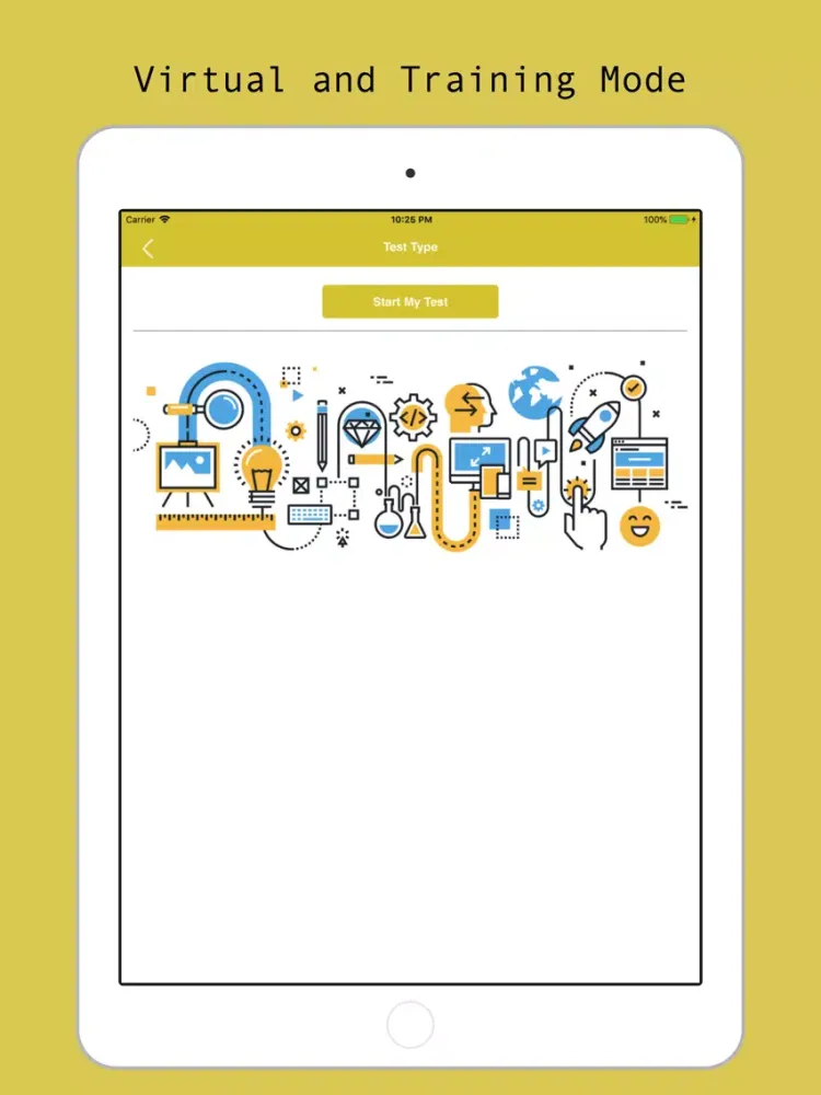 Tangkapan skrin NASM CPT Visual Prep iPad 