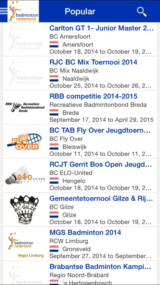 Badminton Nederland स्क्रीनशॉट
