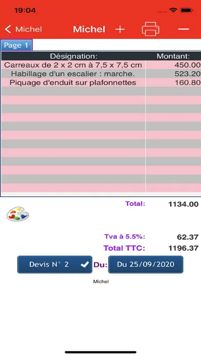 Devis et. Factures Bâtiment Screenshots