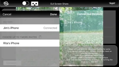 Ảnh chụp màn hình của DJI Screen Share - Mavic, Phantom 3/4 Inspire 1/2