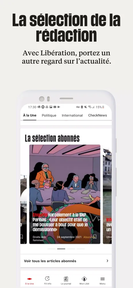 Libération Screenshots