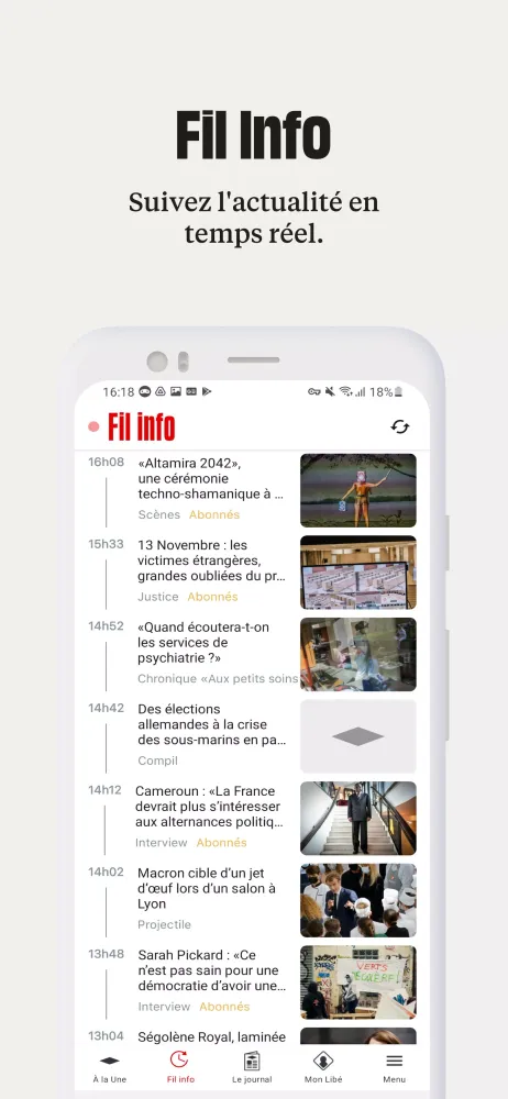 Libération Screenshots