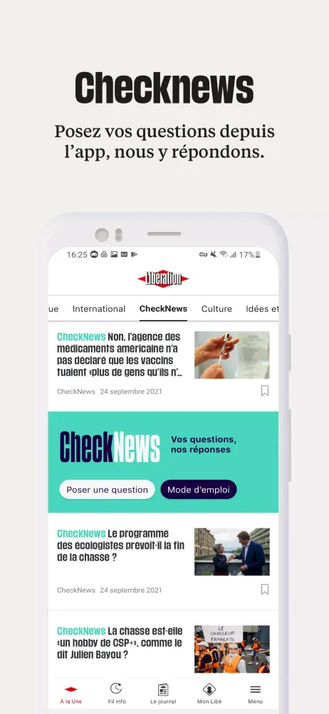 Libération Screenshots