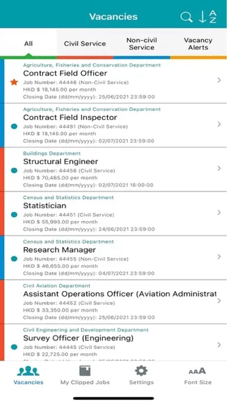 Screenshot di Government Vacancies