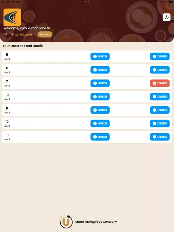 Urban Tasting Food Company iPad  Screenshots