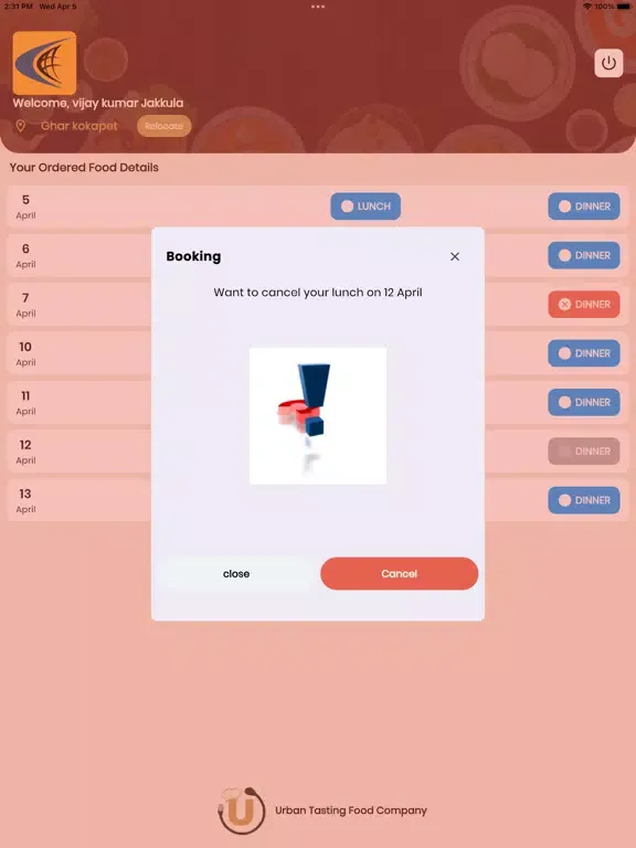 Urban Tasting Food Company iPad  Screenshots