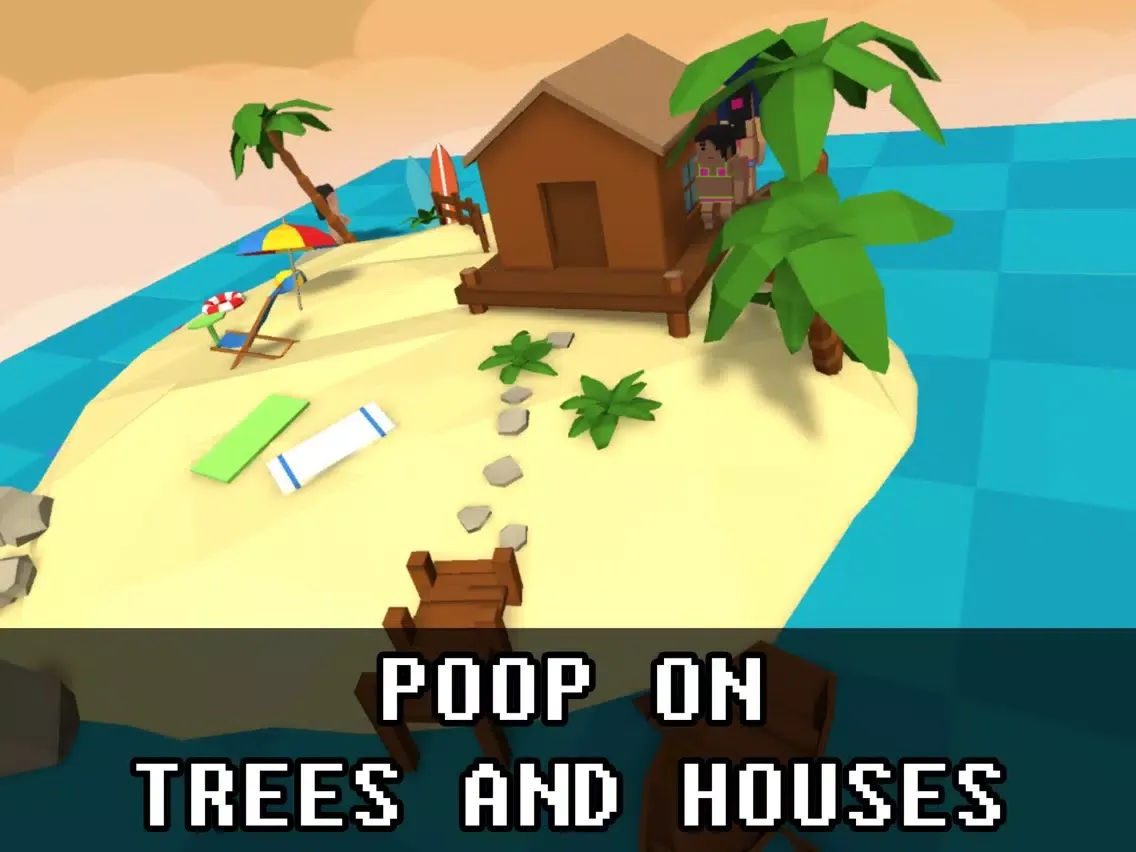 Capturas de pantalla de Poopy Bird AR: Poop and Run iPad 