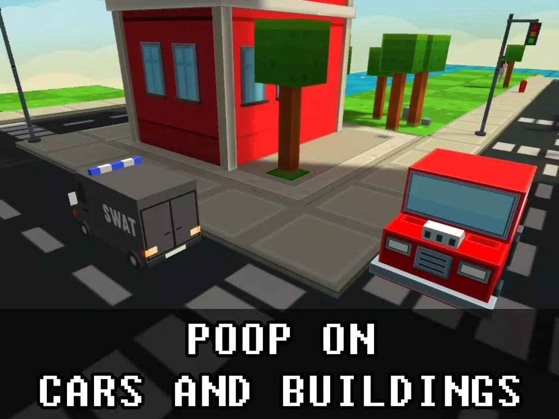 Capturas de pantalla de Poopy Bird AR: Poop and Run iPad 