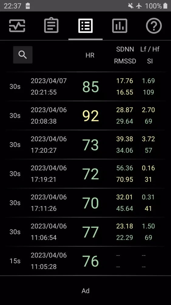 Heart Rate Monitor & HRV [BLE] Screenshots
