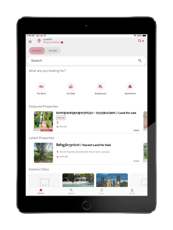 Tangkapan skrin VITAL KW Cambodia iPad 