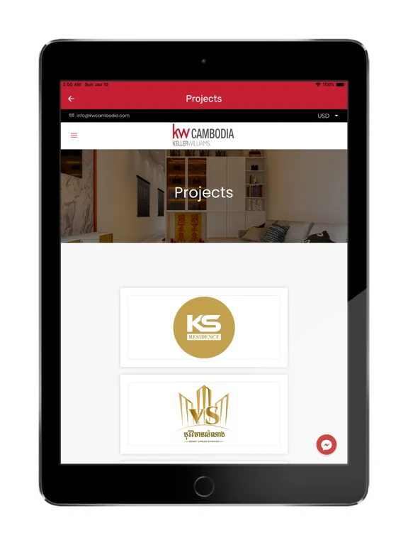 Tangkapan skrin VITAL KW Cambodia iPad 