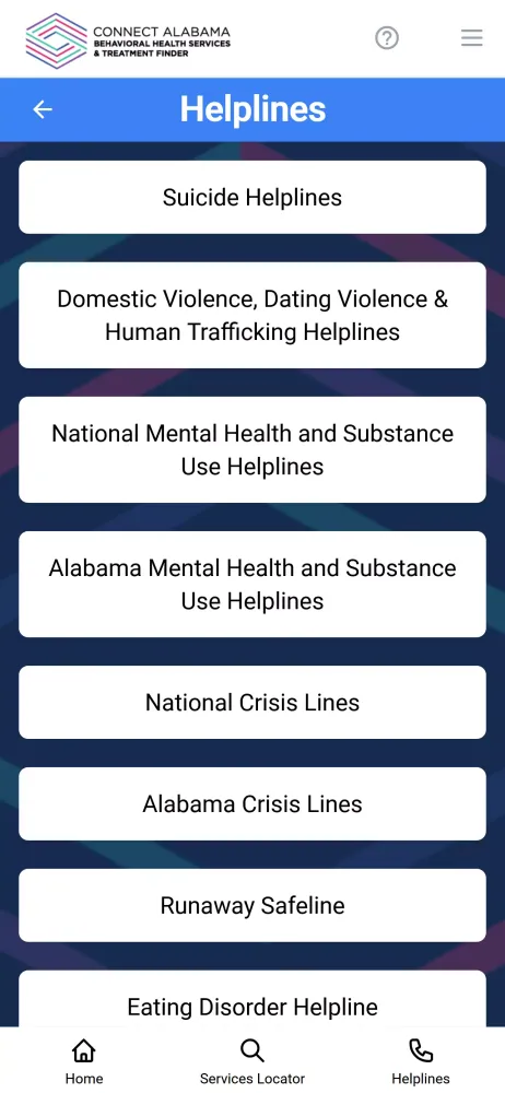 Tangkapan layar Connect Alabama