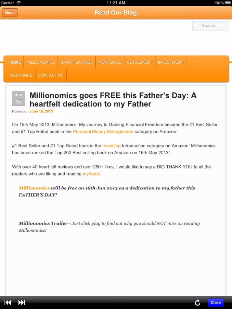 Tangkapan layar Millionaire Calculator iPad 