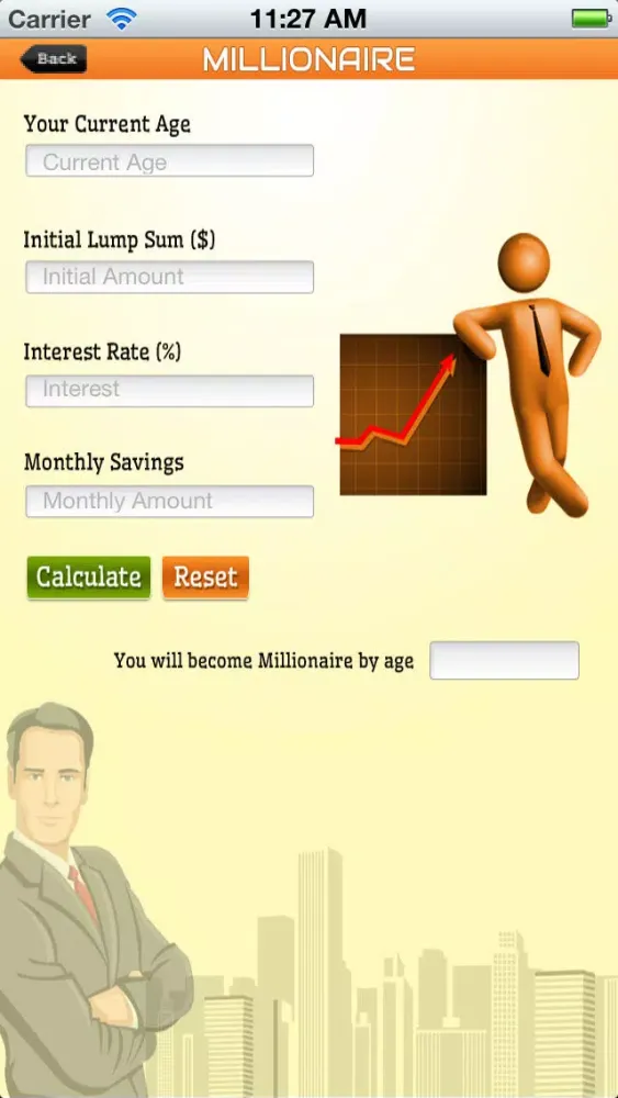 Tangkapan layar Millionaire Calculator