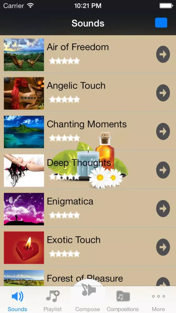 Exotic Sleep Sounds: Rhythmic Relaxation Machine for your Mind, Body and Soul! Screenshots