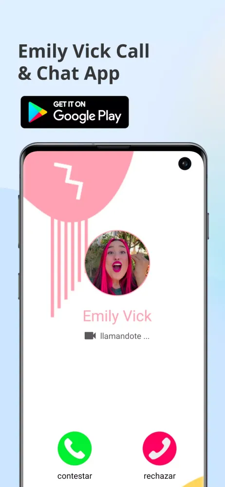 Capturas de tela do Emilly Vick Video Call - Chat