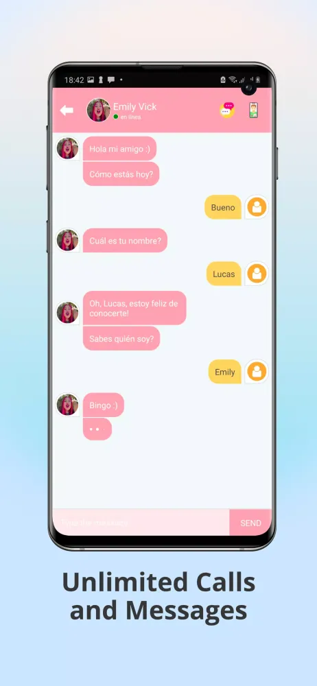 Capturas de tela do Emilly Vick Video Call - Chat