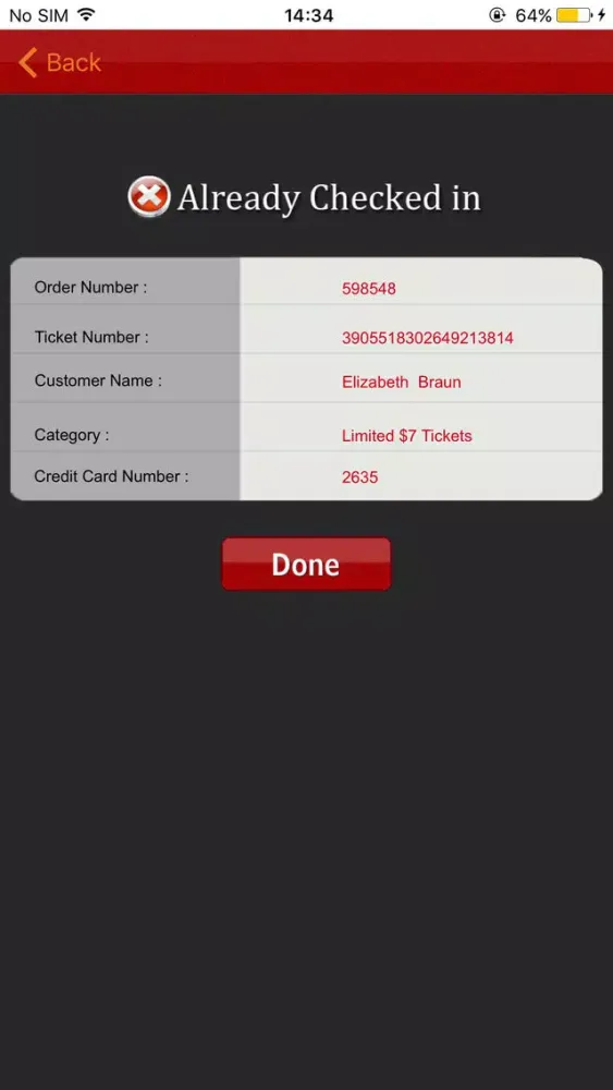 Zrzuty ekranu Vital Culture Ticket