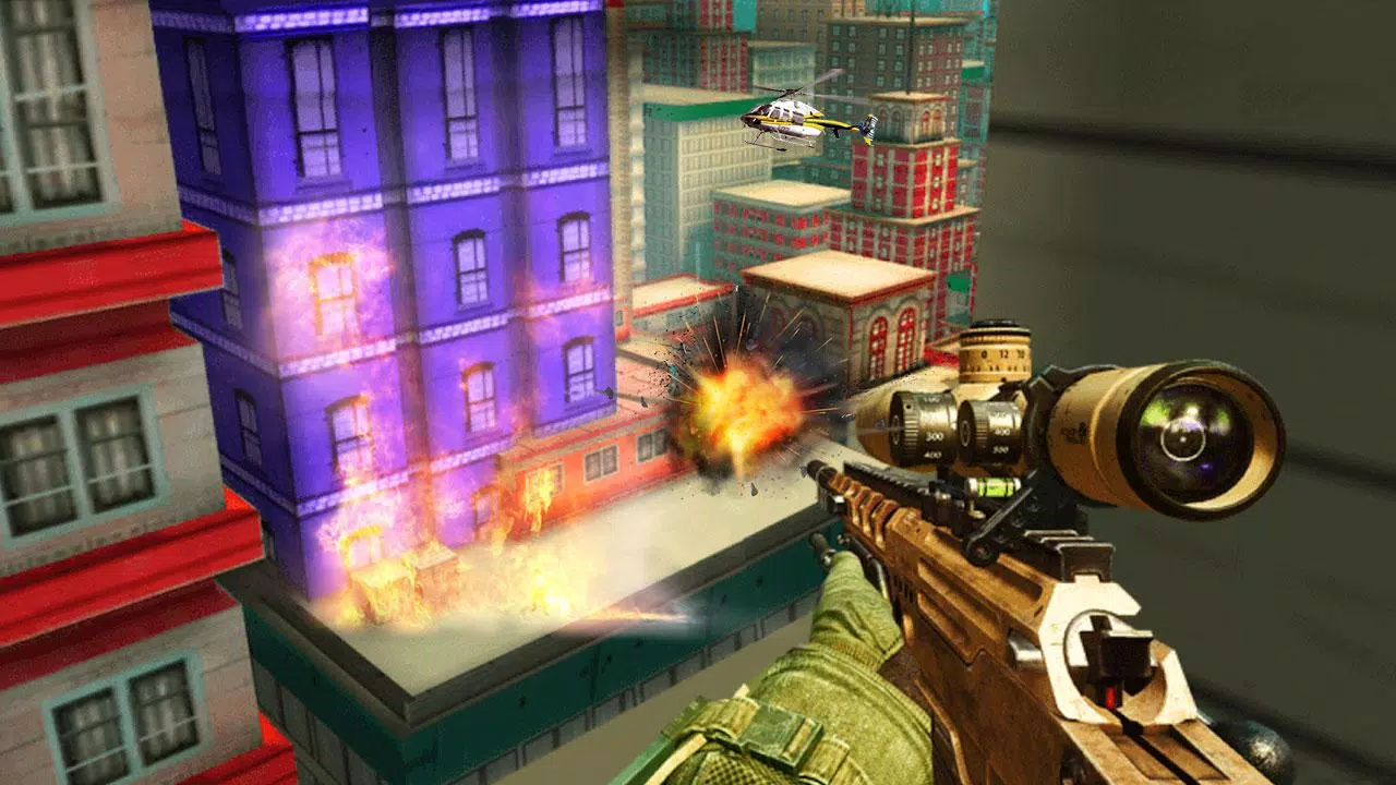 Sniper City Shooter 3D 2018-3D Shooting Sniper Screenshots