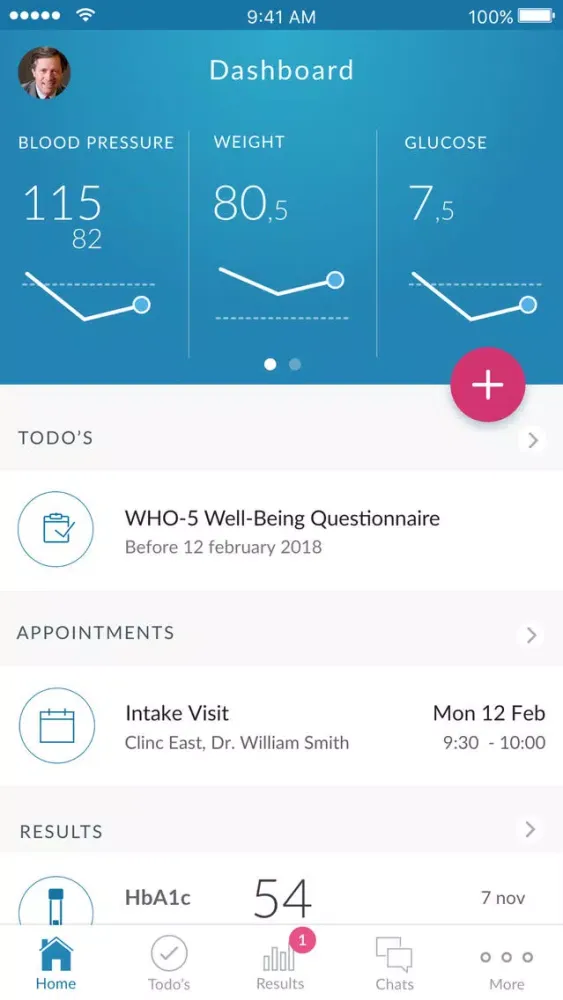 Screenshot di VitalHealth Engage
