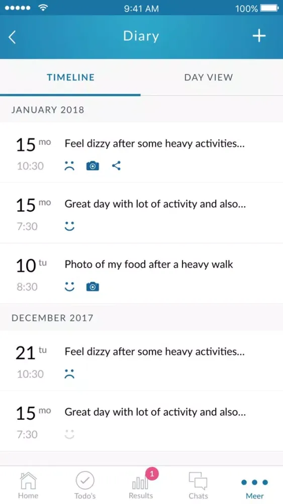 Screenshot di VitalHealth Engage
