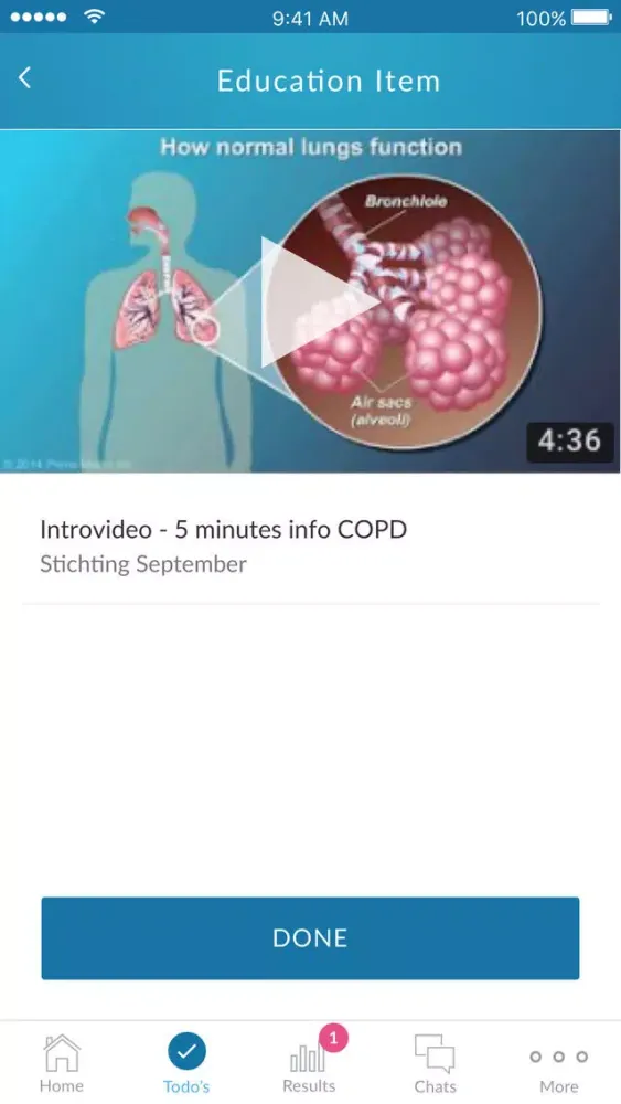 Screenshot di VitalHealth Engage