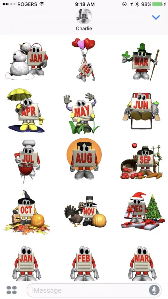 Animated Calendar Cartoons স্ক্রিনশট