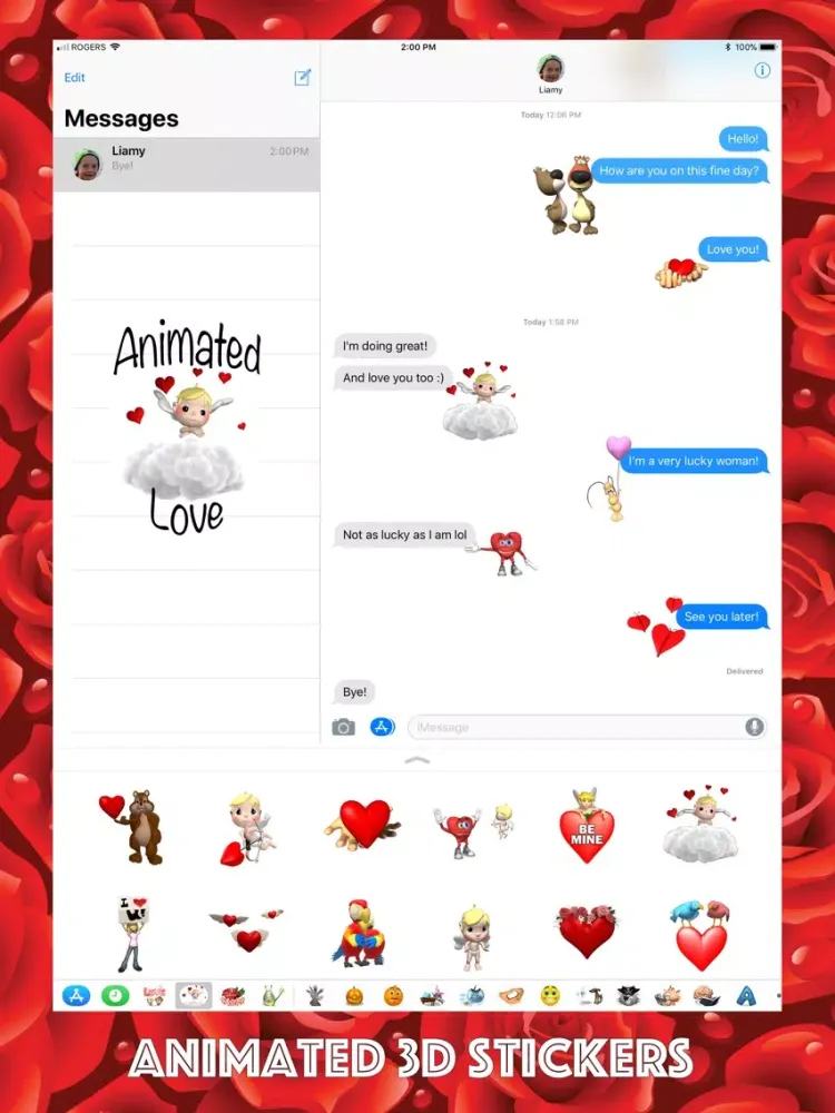 Capturas de pantalla de Animated Love iPad 