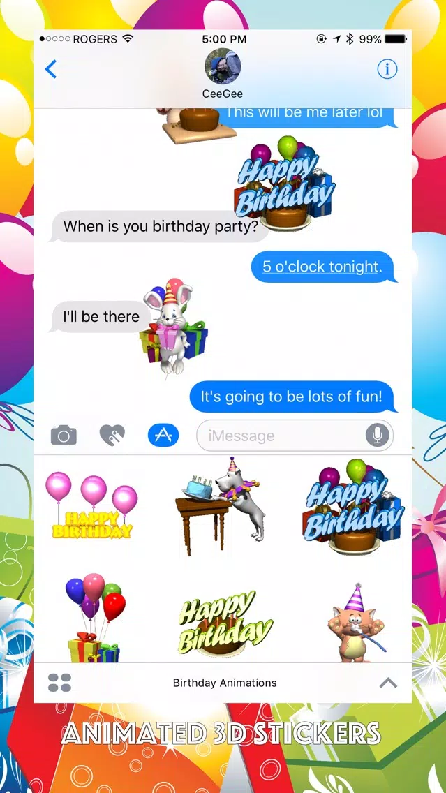 ภาพหน้าจอของ Birthday Animations