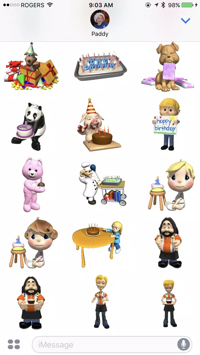 ภาพหน้าจอของ Birthday Animations