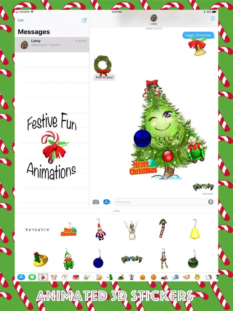 تصاویر Festive Fun Animations iPad 