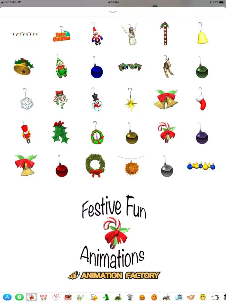 تصاویر Festive Fun Animations iPad 