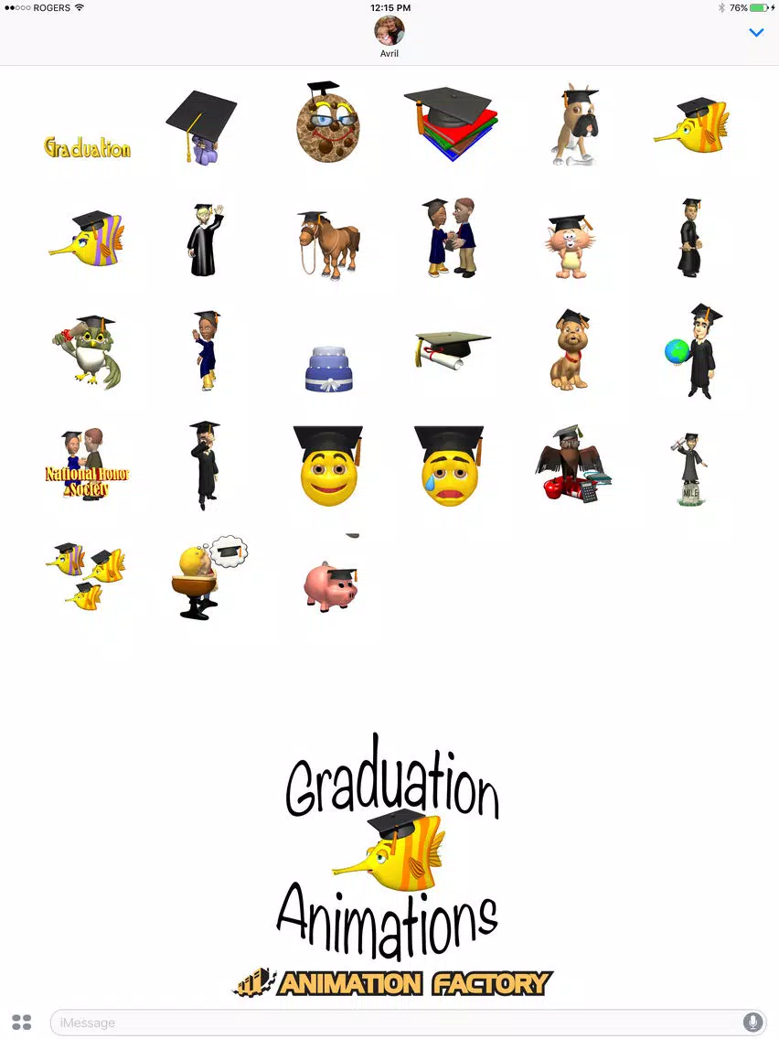 Capturas de pantalla de Graduation Animations iPad 