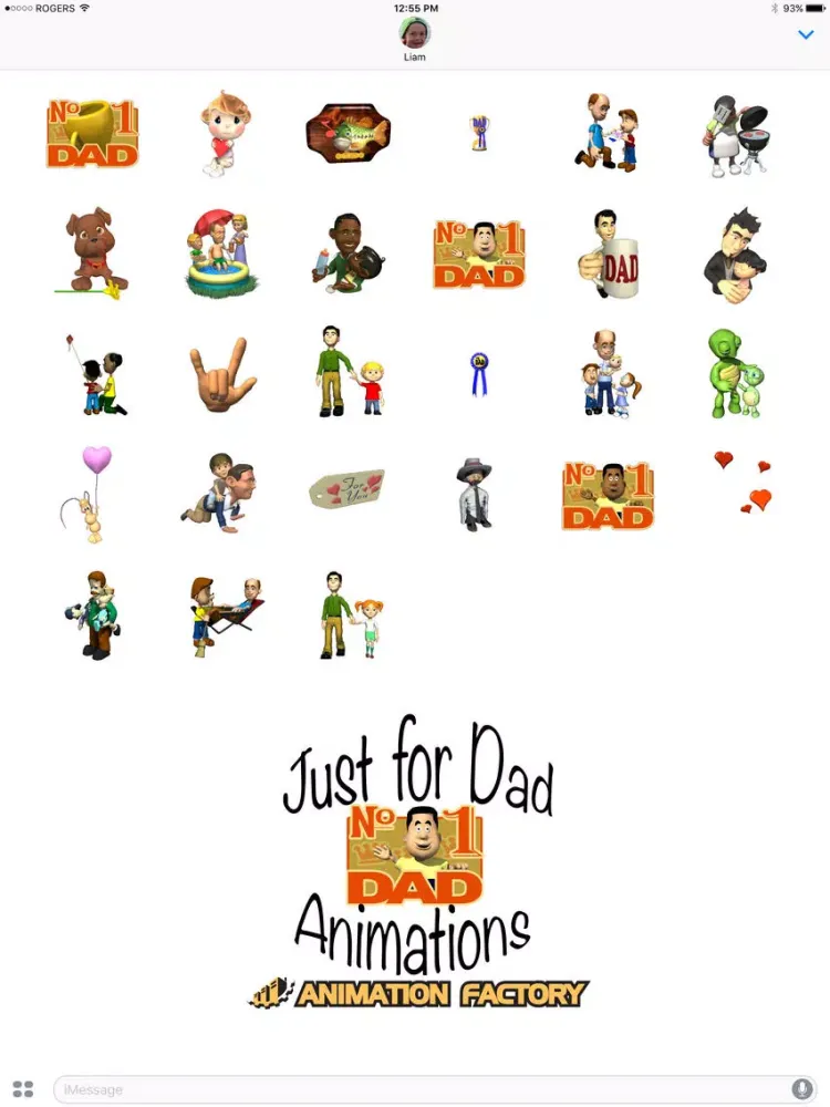 Just for Dad Animations iPad  Screenshots