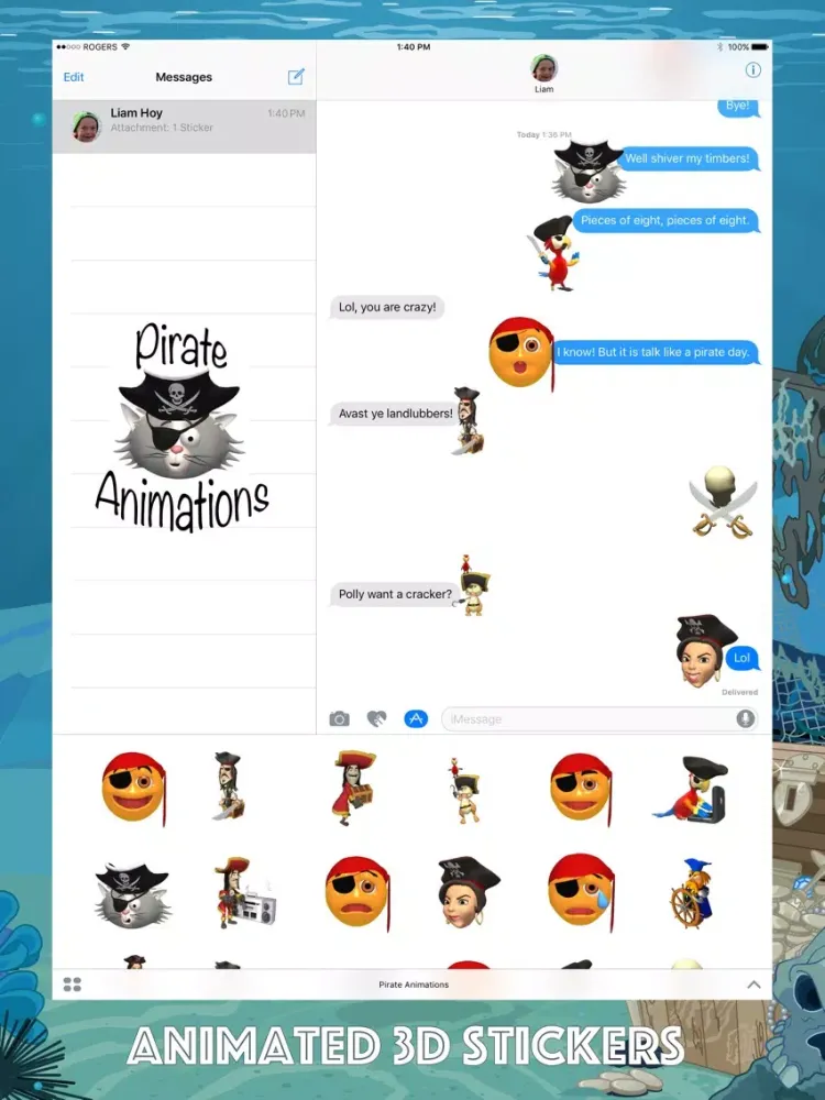 تصاویر Pirate Animations iPad 