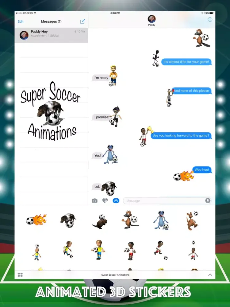 Super Soccer Animations iPad 應用截圖