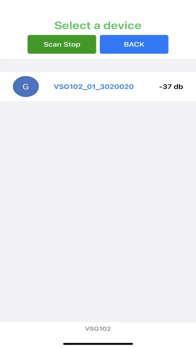 Ảnh chụp màn hình của VSG102 Update