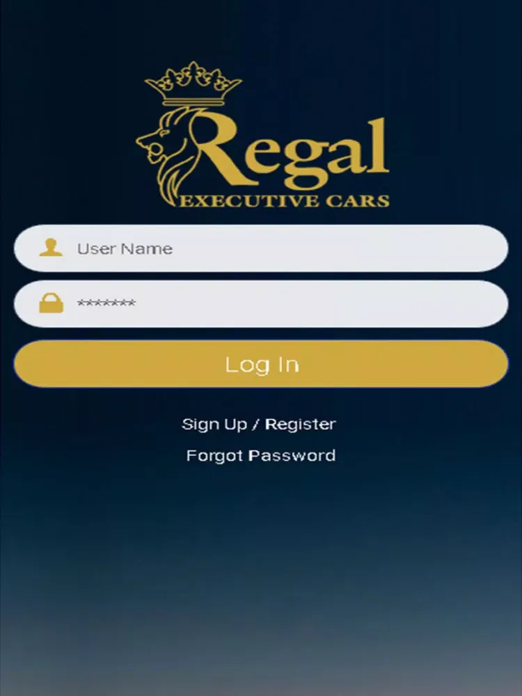 Ảnh chụp màn hình của Regal Executive Cars iPad 