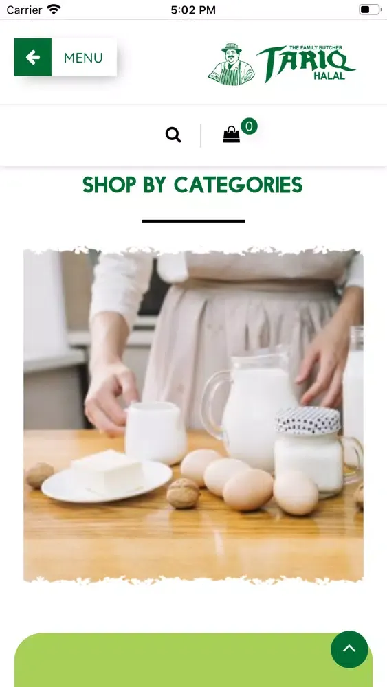 Ảnh chụp màn hình của Tariq Halal Meat