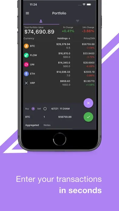 Crypto Tracker: Coin Portfolio Ekran Görüntüleri