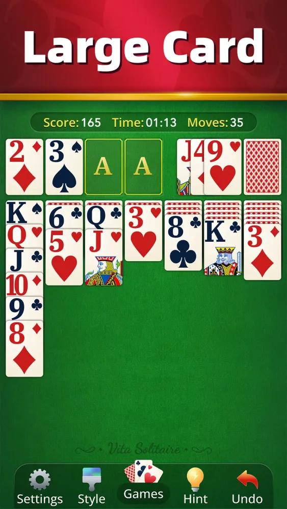 Скриншоты Vita Solitaire