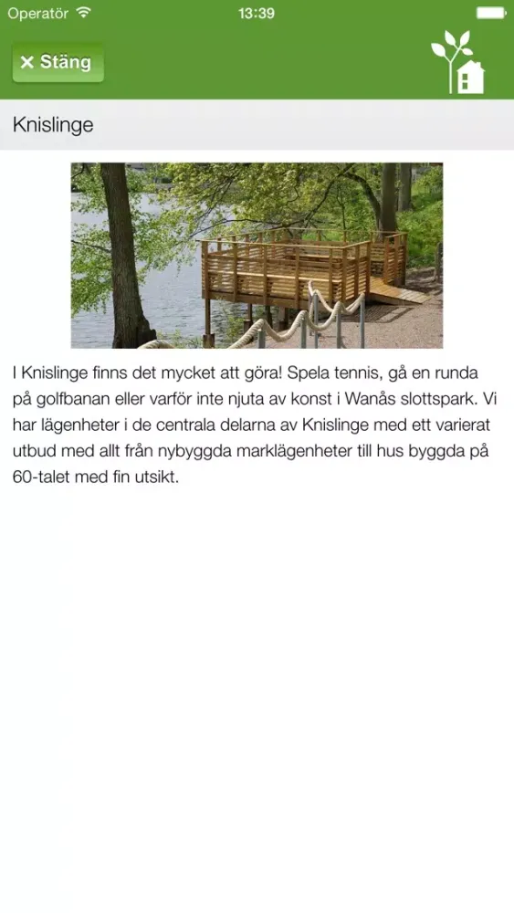 Screenshot di Göingehem Sök bostad
