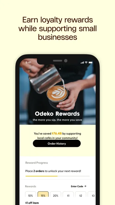 Odeko - Order Local Coffee应用截图