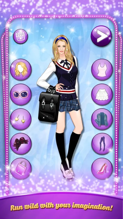 School Girl Uniform - Dressing game for girls 스크린샷