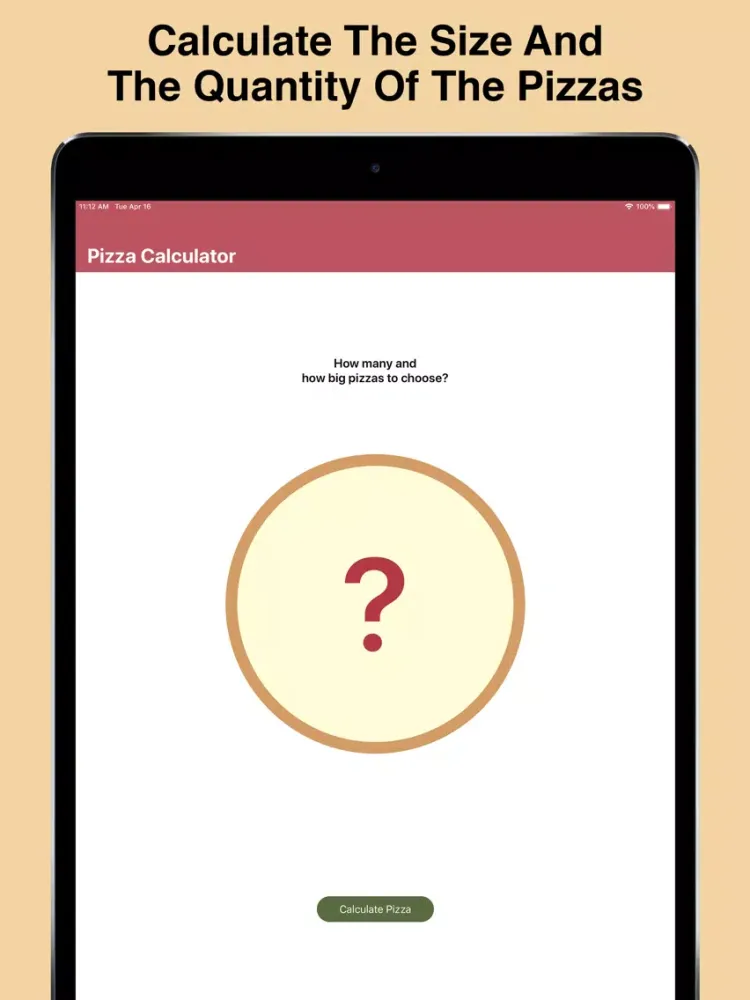 Captures d'écran de Pizza Calculator Smartly iPad 