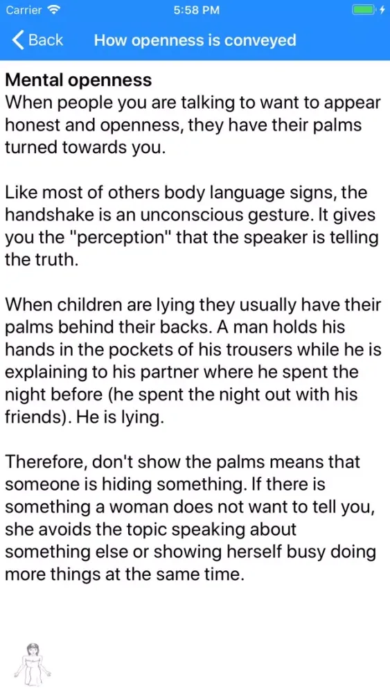 Tangkapan layar iBodyLanguage