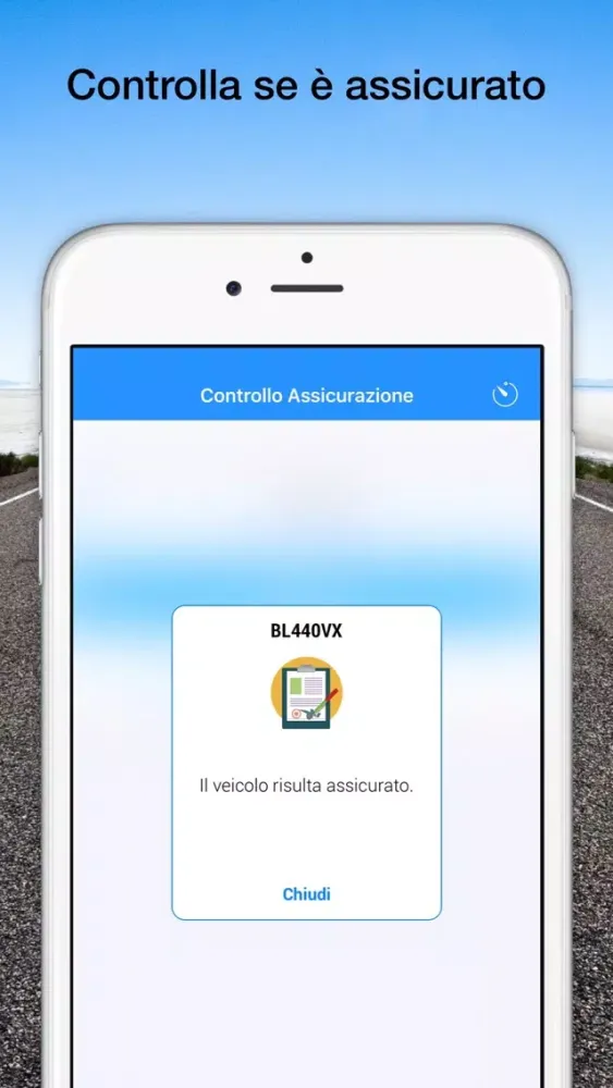 Tangkapan layar Controllo Assicurazione