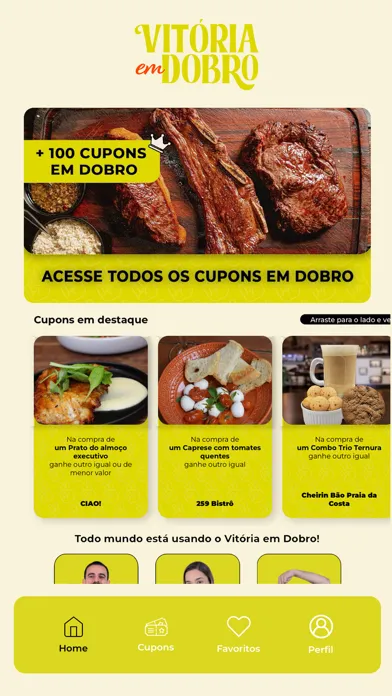 Tangkapan layar Vitória em Dobro